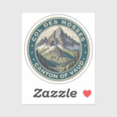 Sticker Col du Mosses canton de Vaud (Feuille)