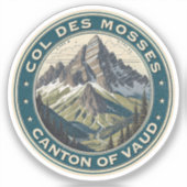 Sticker Col du Mosses canton de Vaud (Recto)