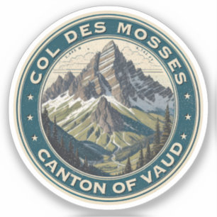 Sticker Col du Mosses canton de Vaud route alpine suisse