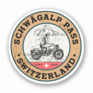 Sticker Col du Schwägalp circuit moto suisse–alpes