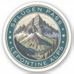 Sticker Col du Splügen montagne Alpes lépontines italienne