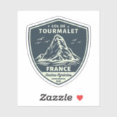 Sticker Col du Tourmalet - visite de motobik (Feuille)