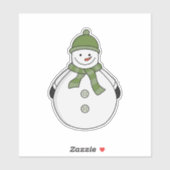 Sticker Cold snowman (Feuille)