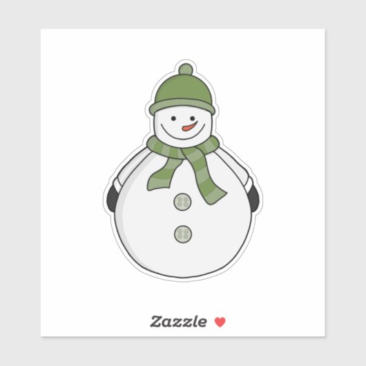Sticker Cold snowman (Feuille)