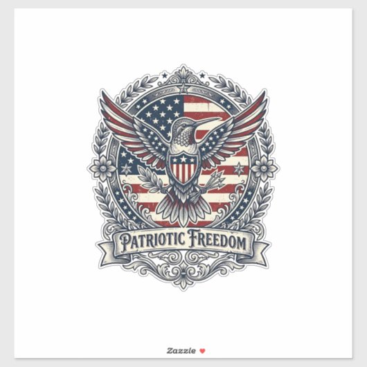 Sticker Colibri Patriotique (Feuille)