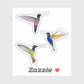 Sticker Colibri tropical (Feuille)