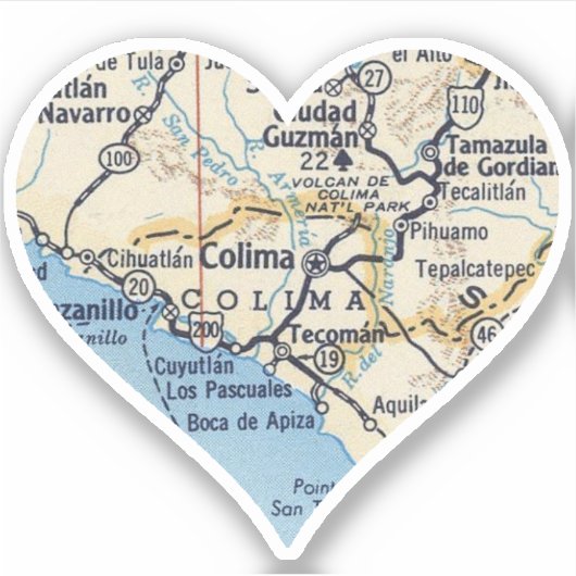 Sticker Colima Mexique (Devant)