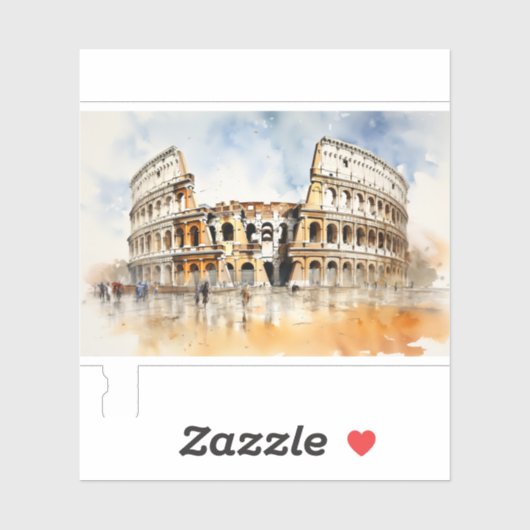 Sticker Colisée (Feuille)