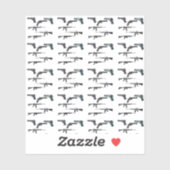 Sticker Collage d'armes (Feuille)