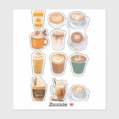 Sticker Collage de lattes (Feuille)