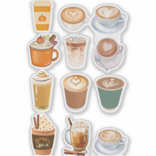 Sticker Collage de lattes