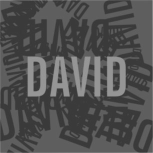 Sticker collage de nom cool moderne en noir et gris