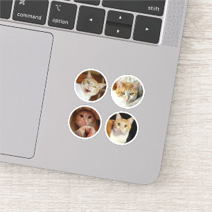 Sticker Collage de photos sur mesure 4 minimaliste Vinyle 