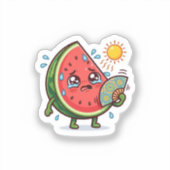 Sticker Collage mignon Kawaii Dallae de pastèque marocaine (Recto)