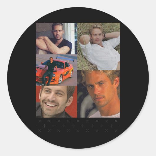 Sticker Collage Paul Walker (Devant)