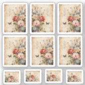 Sticker Collage vintage Fleurs 1 (Recto)