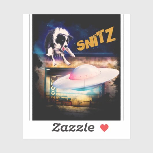 Sticker collant Snitz de Bob's Saucer Repair (Feuille)