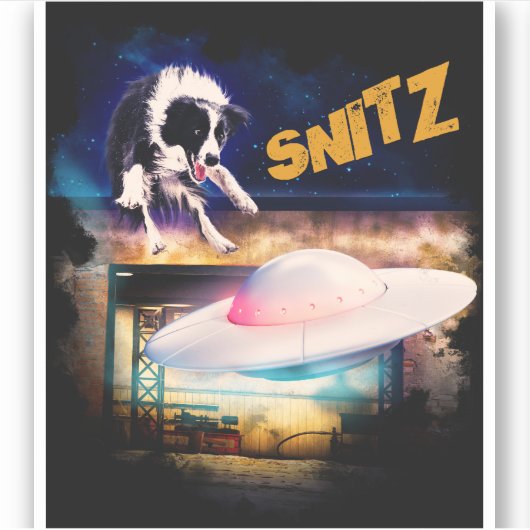 Sticker collant Snitz de Bob's Saucer Repair (Devant)