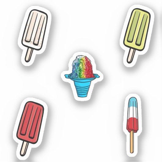 Sticker Collection crème glacée (Recto)