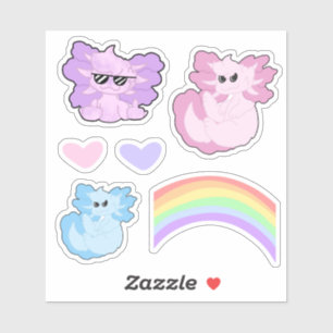 Sticker Collection Cute Axolotl