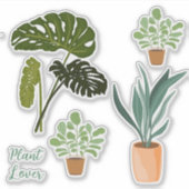 Sticker Collection d'amoureux plantes © par Cathy Thompson (Devant)