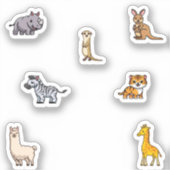 Sticker Collection d'animaux sauvages (Recto)