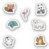 Sticker Collection d'animaux sauvages (Recto)