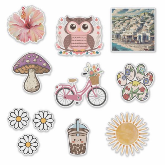 Sticker Collection d'autocollants (Devant)