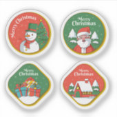 Sticker Collection d'autocollants de célébration de joyeux (Devant)