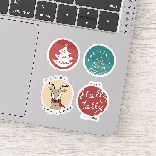 Sticker Collection d'autocollants de Noël (Détail)