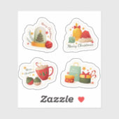 Sticker Collection d'autocollants de Noël classique (Feuille)
