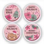 Sticker collection d'autocollants de saison de Noël (Devant)