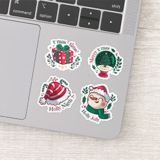 Sticker Collection d'autocollants festifs joyeux