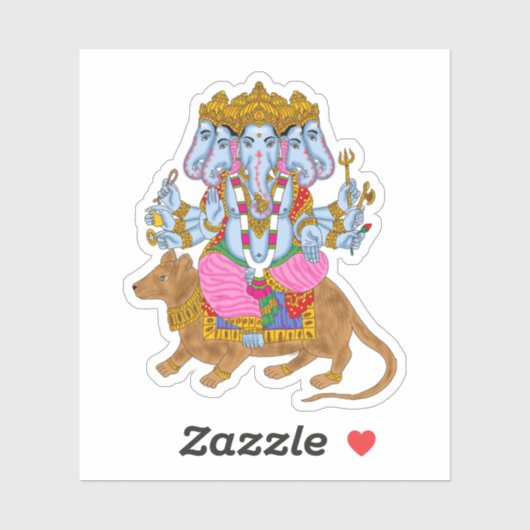 Sticker Collection d'autocollants Ganesha (Feuille)