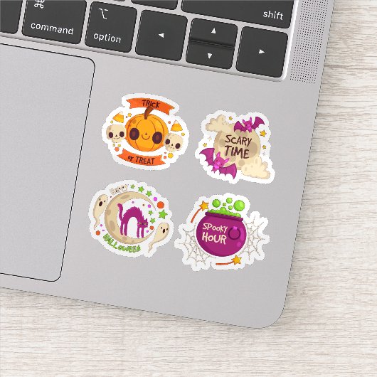 Sticker collection d'autocollants Halloween (Détail)