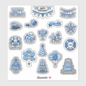 Sticker Collection d'autocollants Maritime Birthday Bash (Feuille)