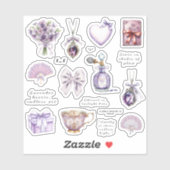 Sticker Collection d'autocollants Purple Bliss (Feuille)