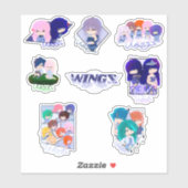 Sticker Collection d'autocollants Wingz - Feuille 3 (Feuille)