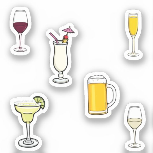 Sticker Collection de boissons (Recto)