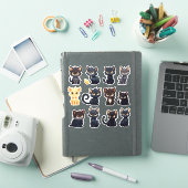 Sticker Collection de chats mignons (12 chats) (Couverture iPad)
