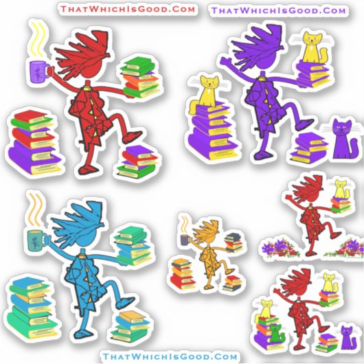 Sticker Collection de chats Mug (Devant)