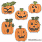 Sticker Collection de Citrouilles Éffrayants (Devant)