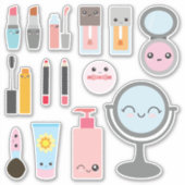 Sticker Collection de cosmétiques pour enfants (Devant)