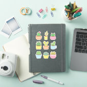 Sticker Collection de dessins de plantes succulentes et ca (Couverture iPad)