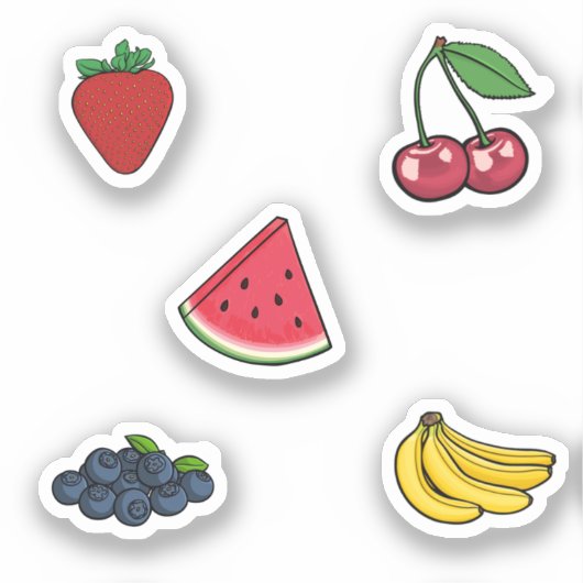 Sticker Collection de fruits (Recto)