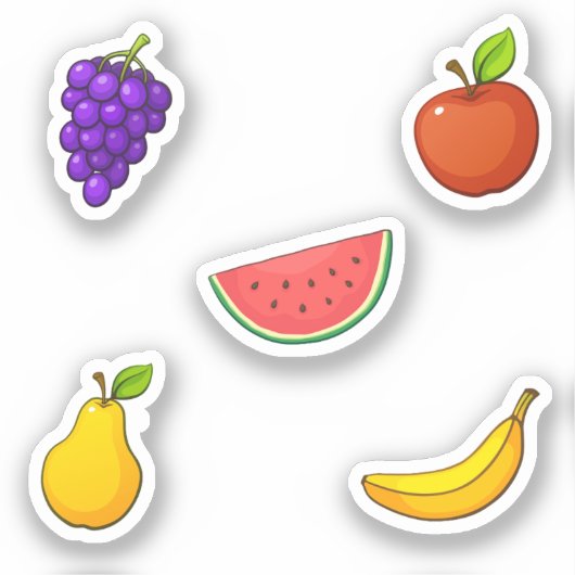 Sticker Collection de fruits (Recto)