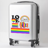 Sticker Collection de Gay pride LGBT Rainbow (Sur valise)