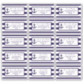 Sticker Collection de Mariages de la marine d'Ancres nauti (Devant)