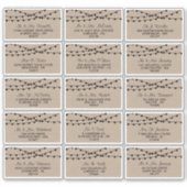 Sticker Collection de Mariages Rustic Kraft (Devant)