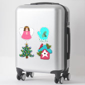 Sticker Collection de Noël Semblable jolie (Sur valise)